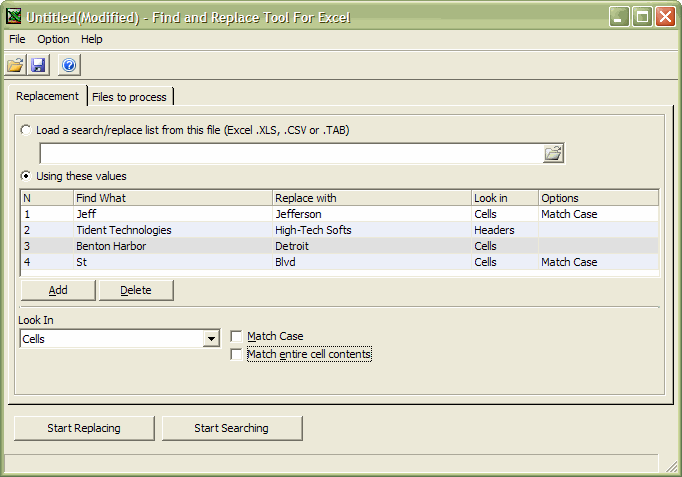 Find and Replace Tool for Excel 2.0 full